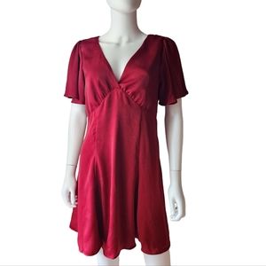 NWT Lush Burgundy All of Me Dress